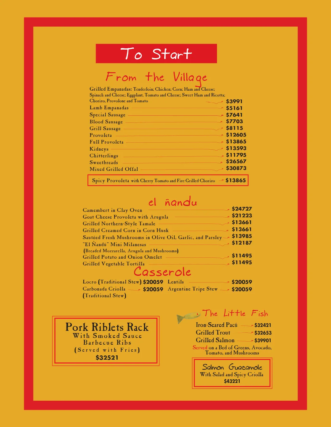 Menu — Page 2