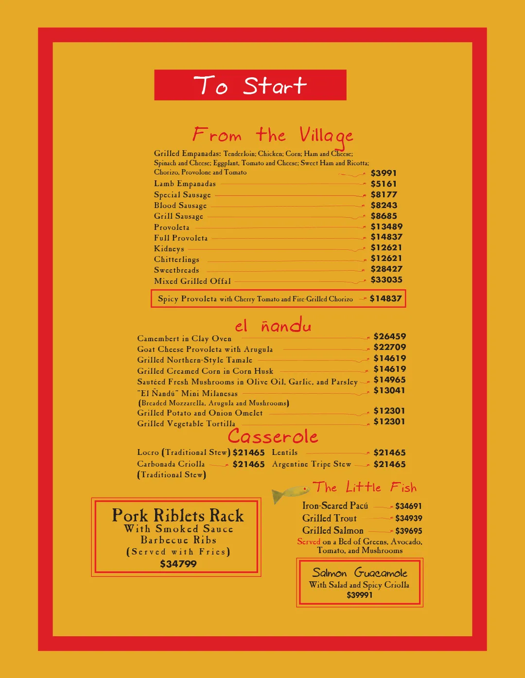 Menu — Page 2
