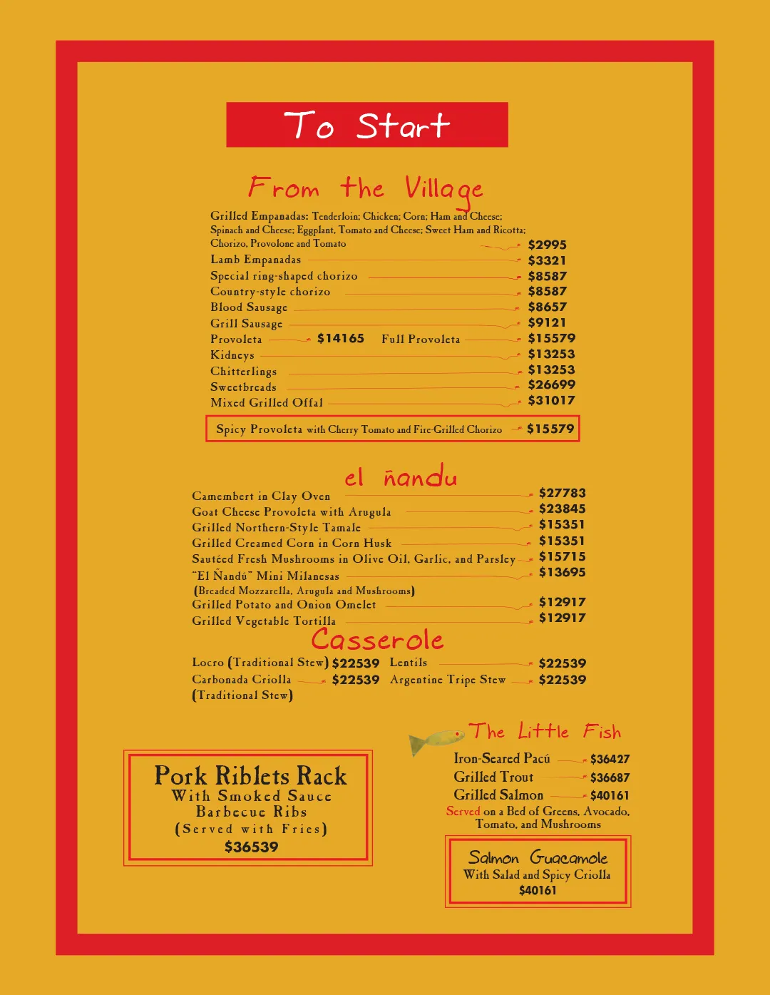Menu — Page 2