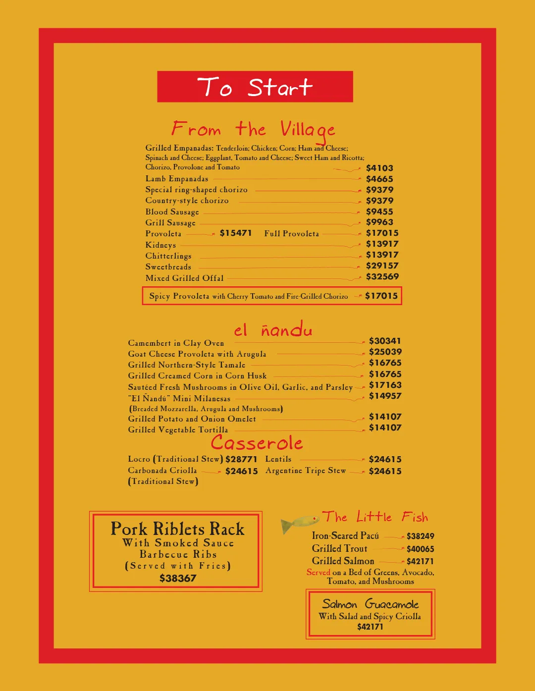 Menu — Page 2