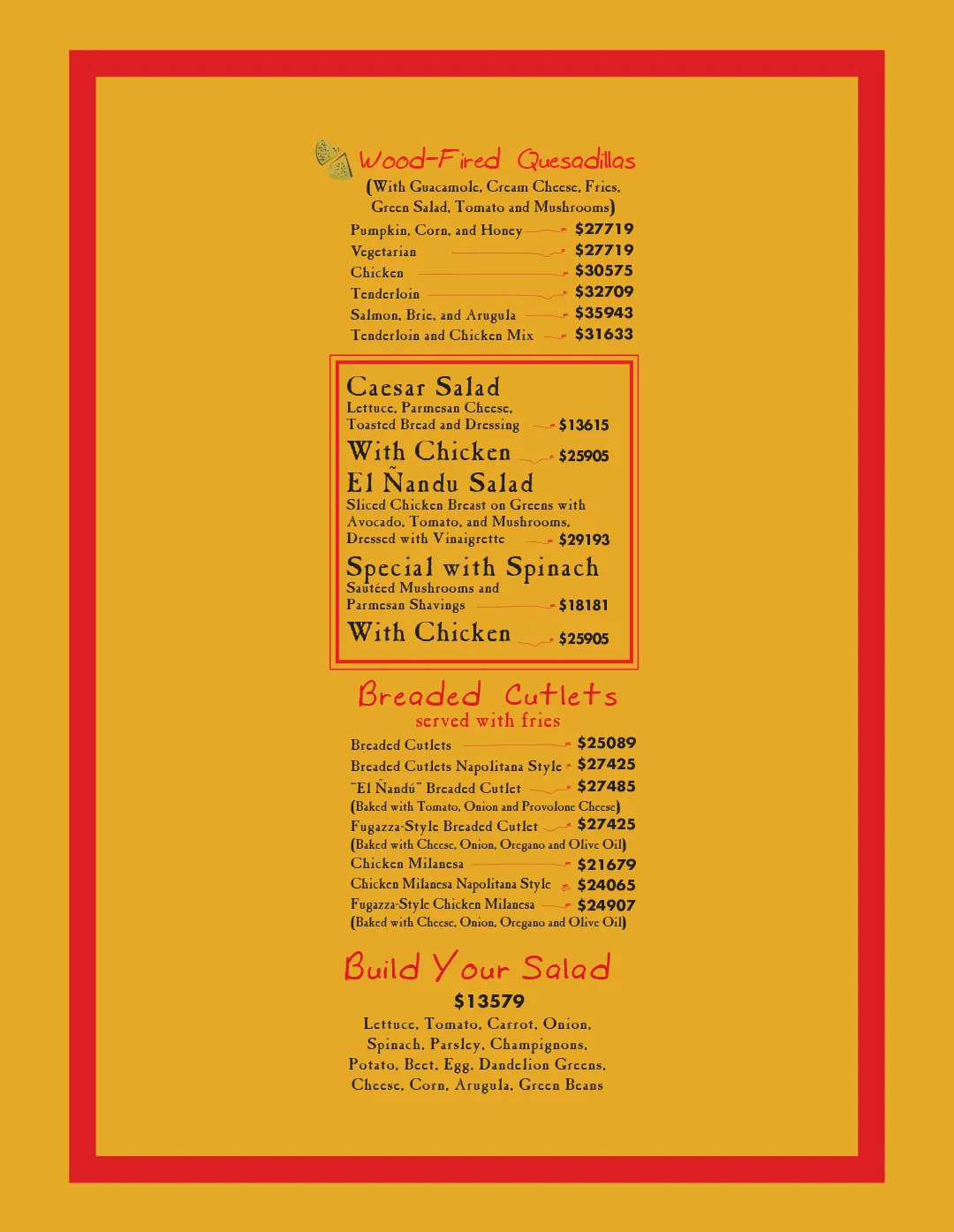 Menu — Page 3