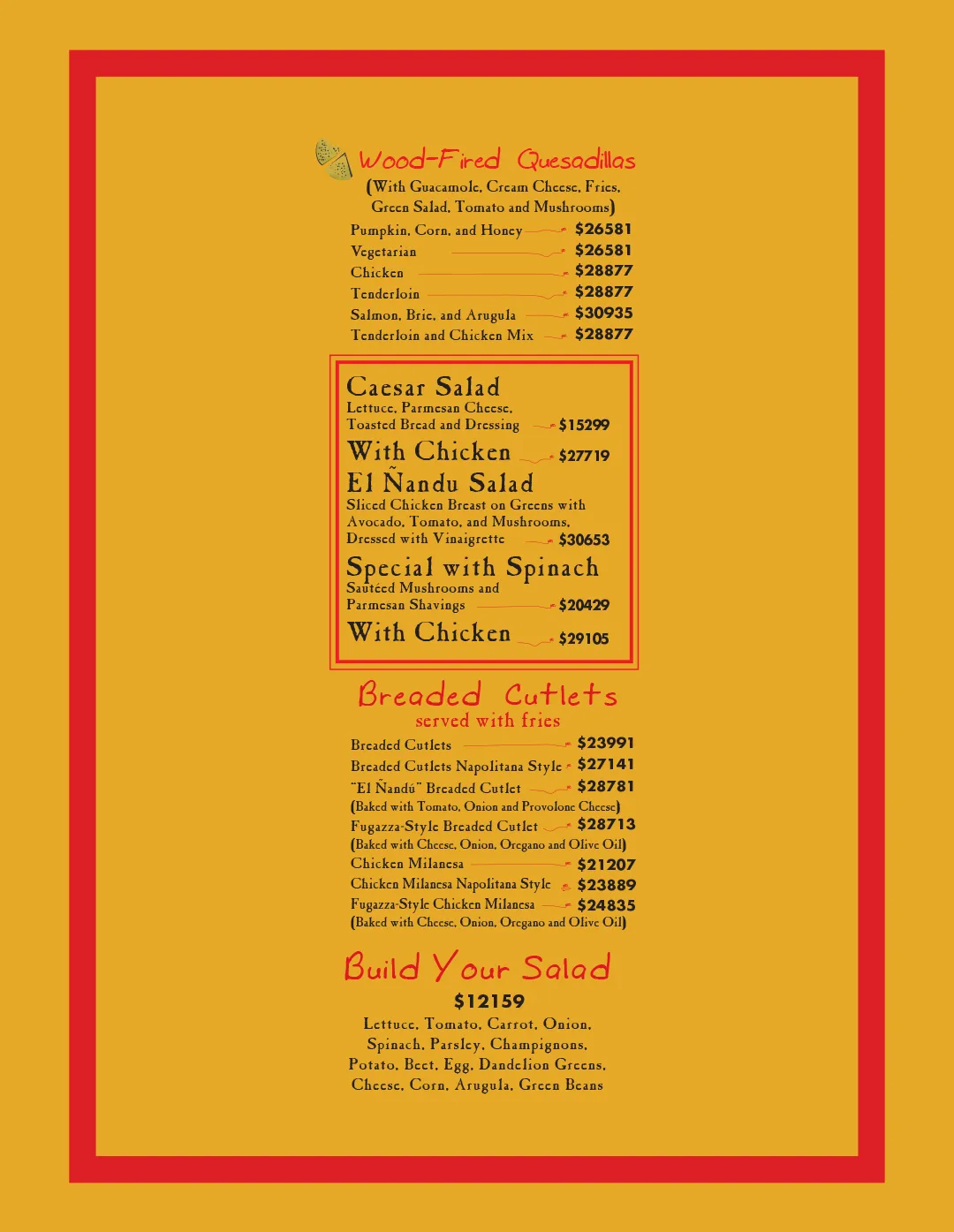 Menu — Page 3