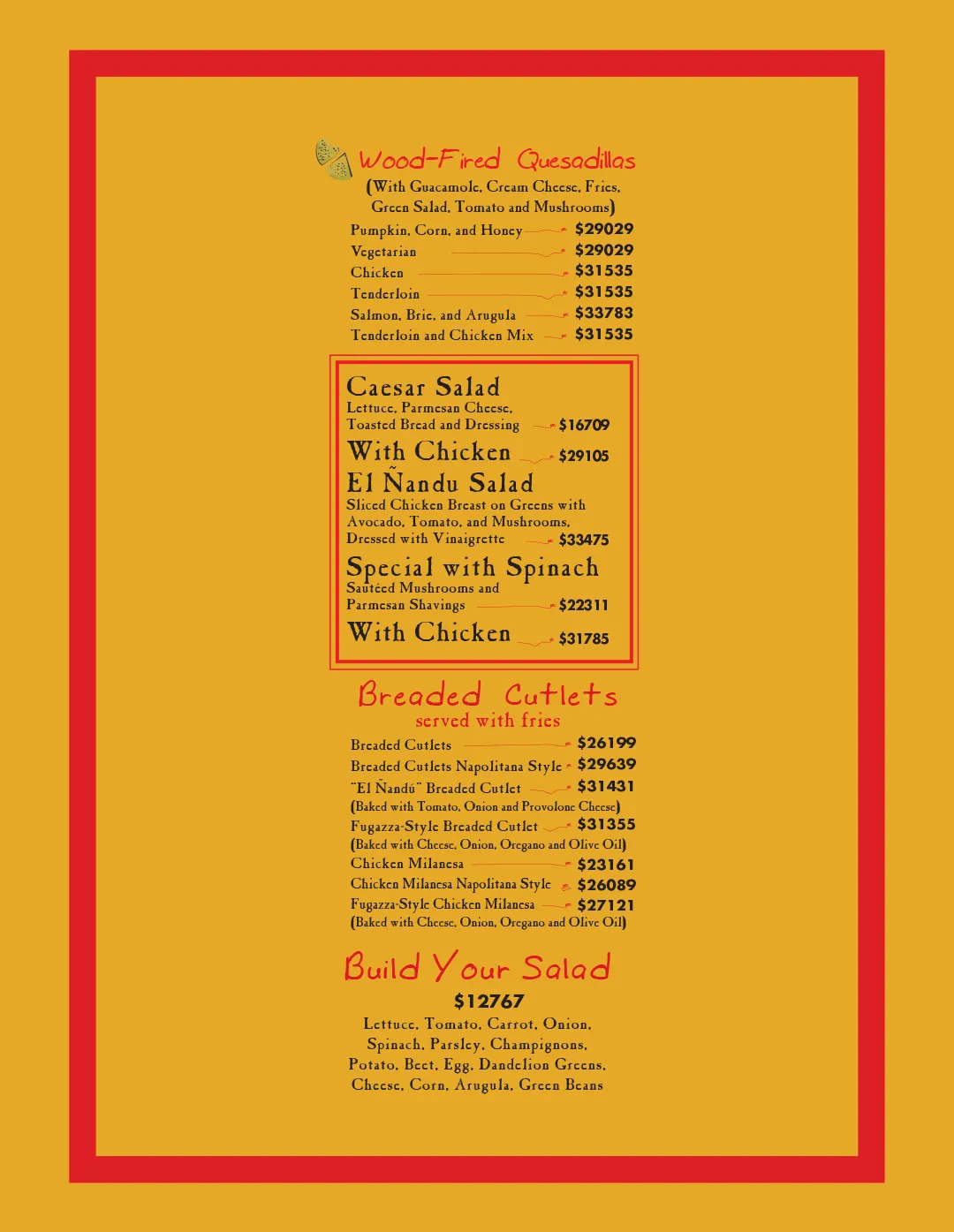 Menu — Page 3