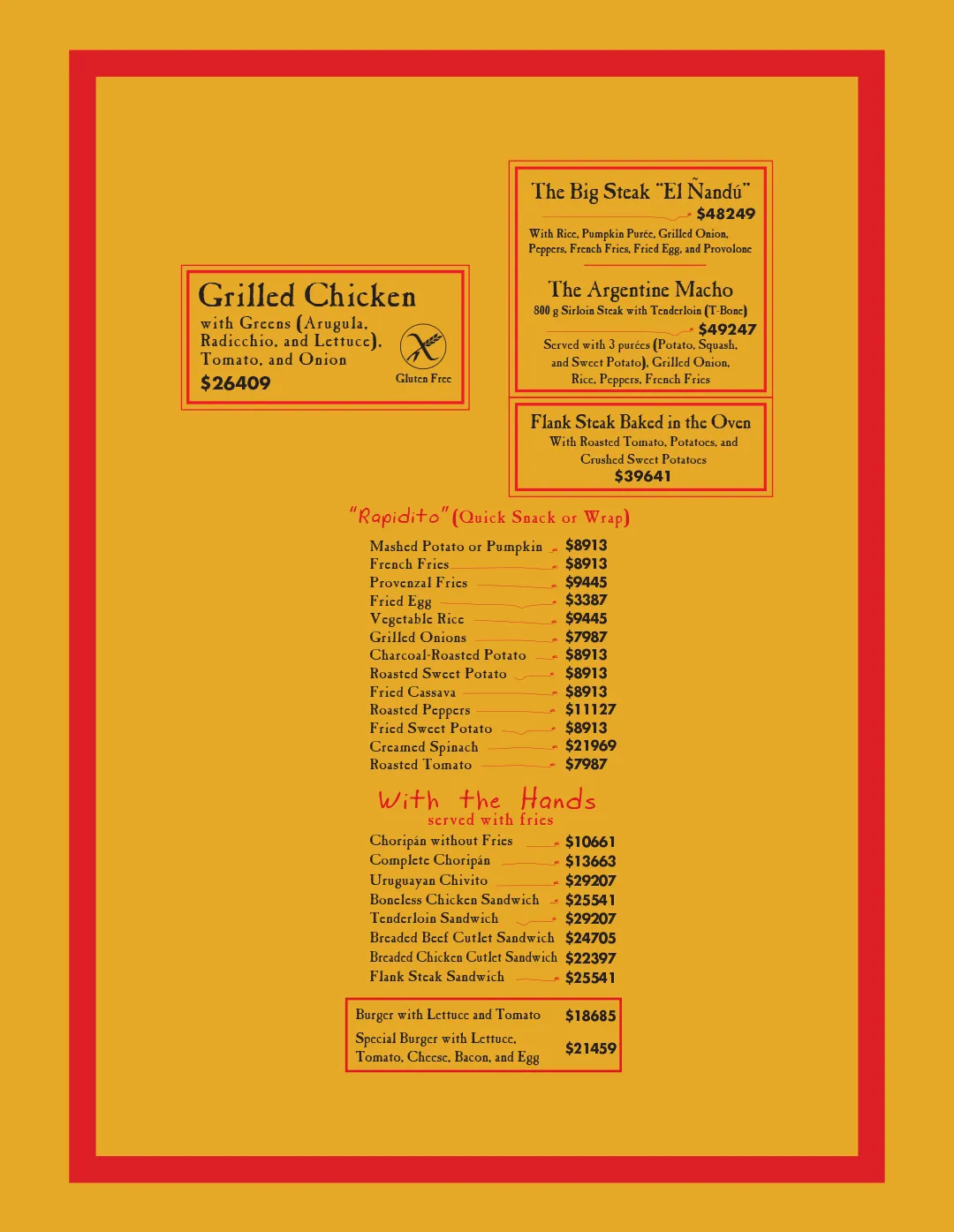 Menu — Page 5