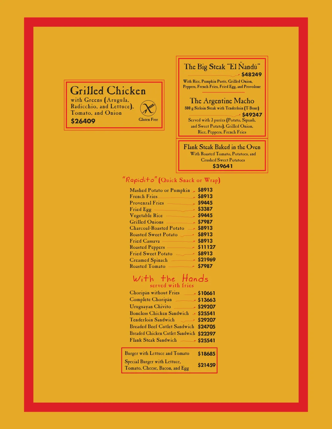 Menu — Page 5