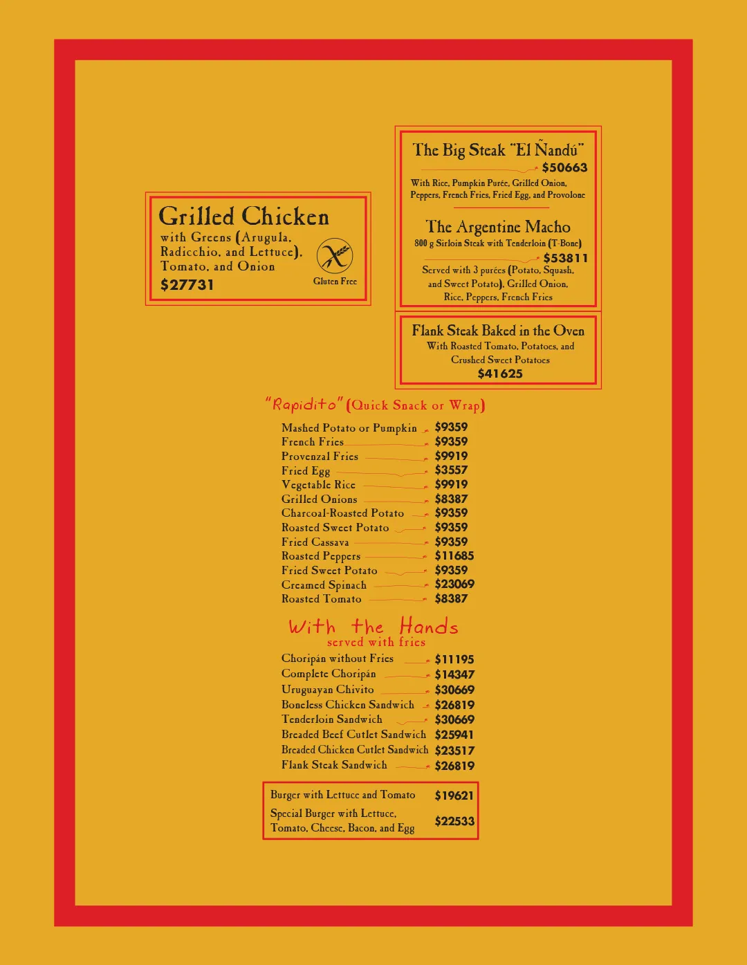 Menu — Page 5