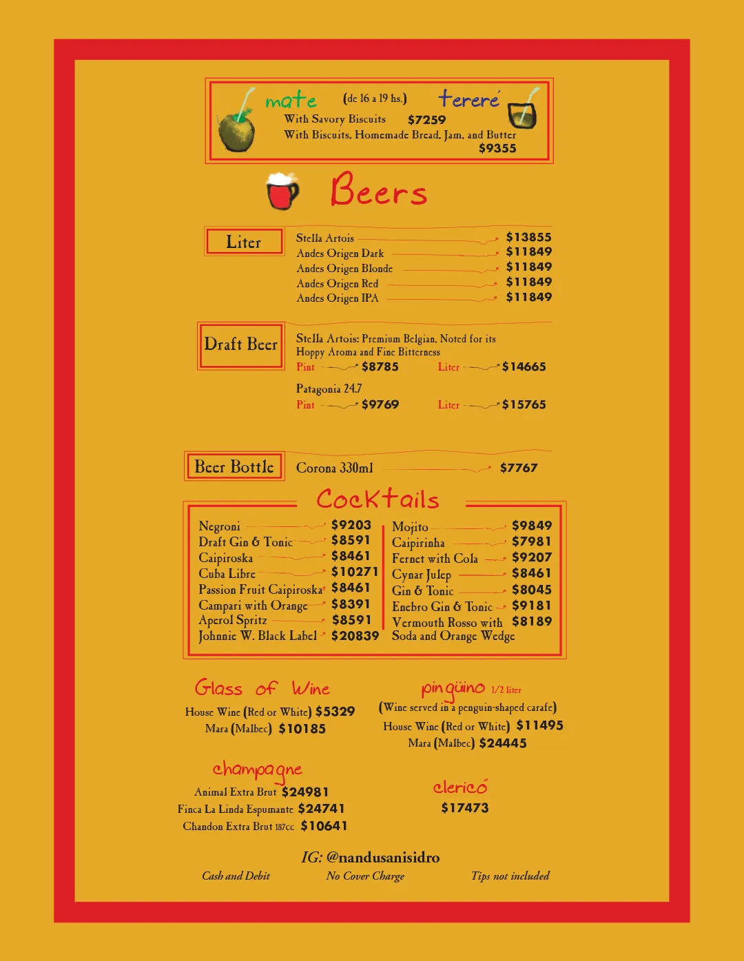 Menu — Page 8