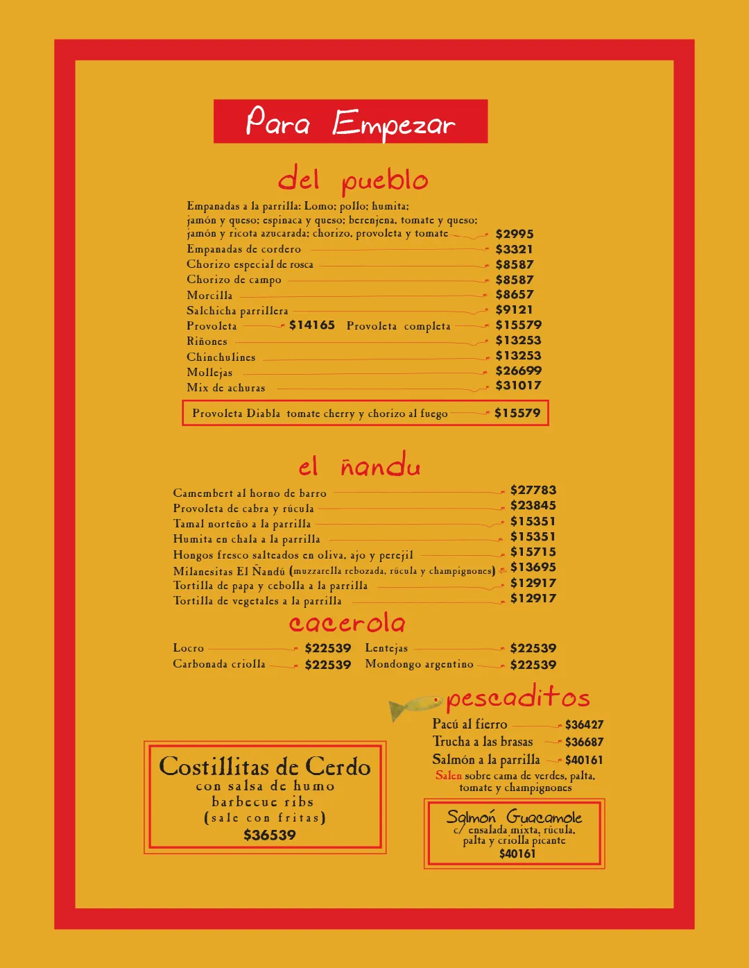 Menú — Página 2
