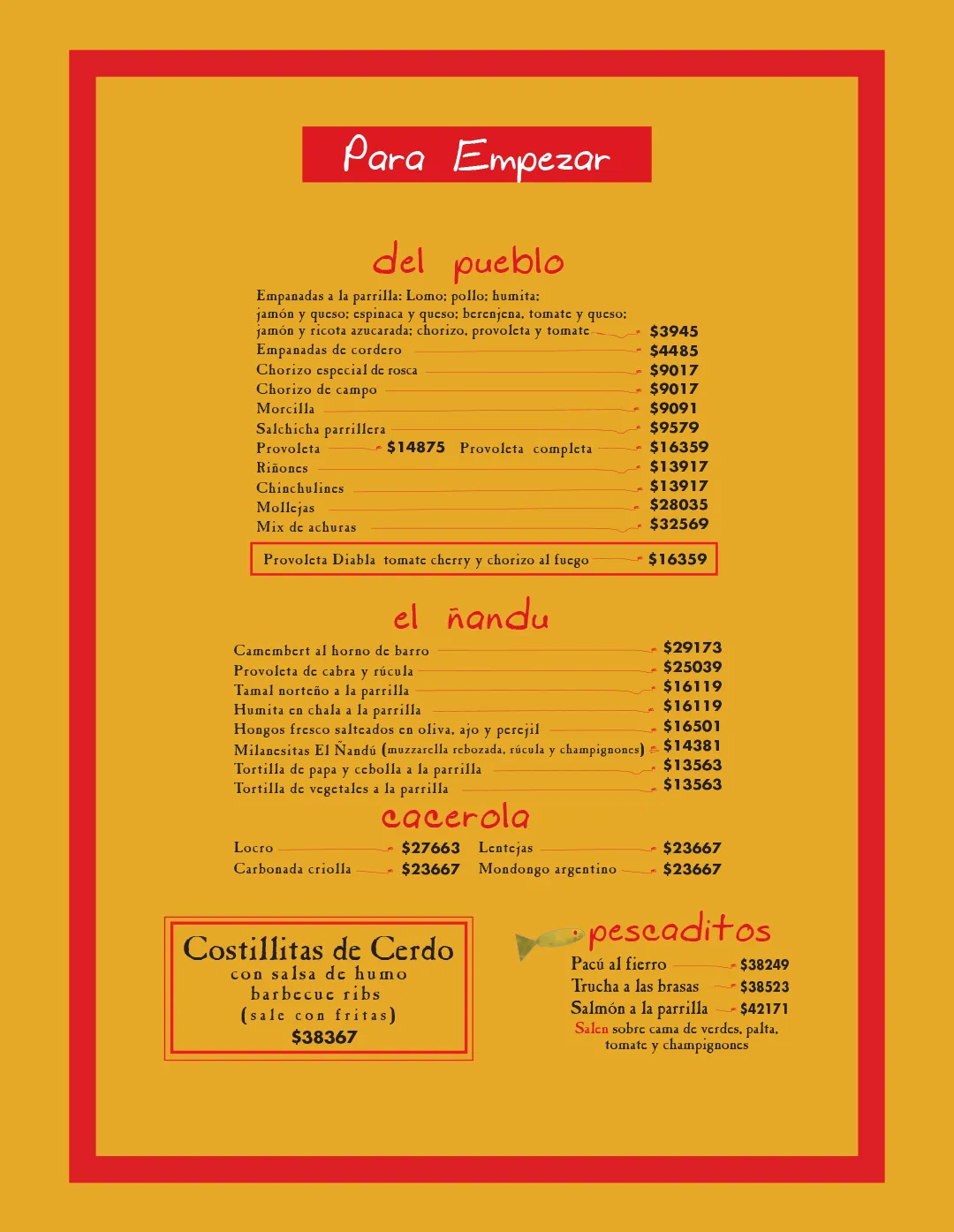 Menú — Página 2