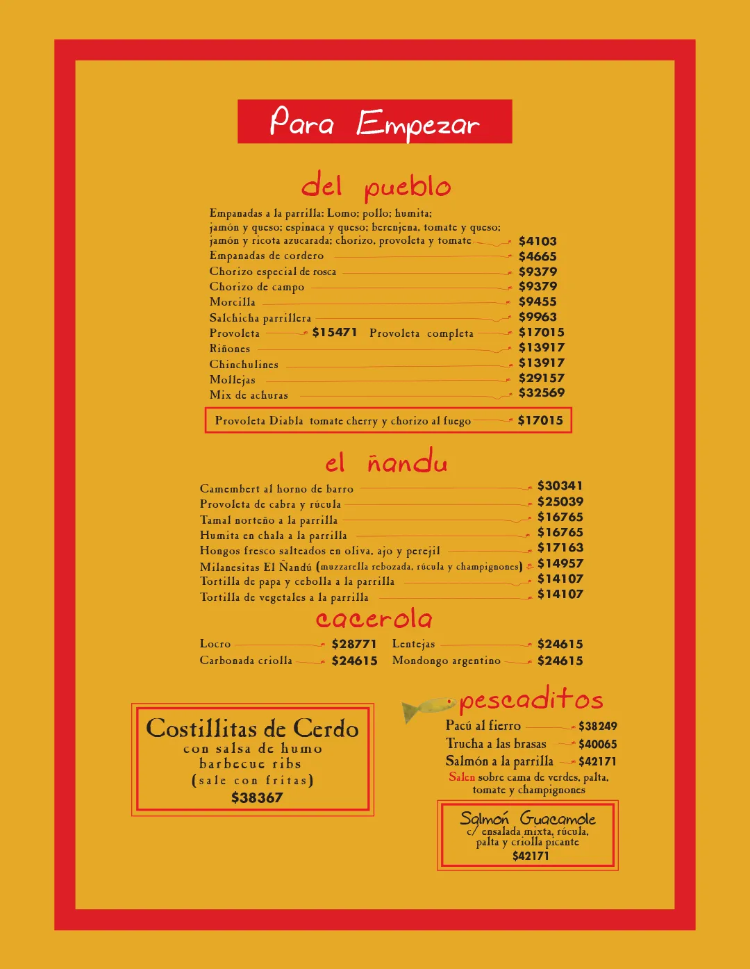 Menú — Página 2