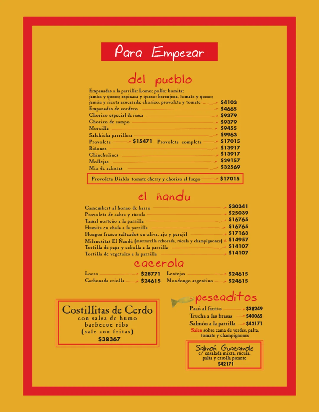 Menú — Página 2